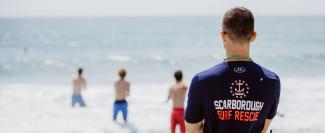 A lifeguard captain oversees lifeguard certifications at Scarborough State Beach