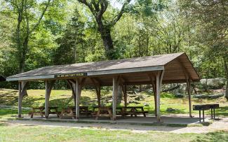Shelter at Lincoln Woods State Park