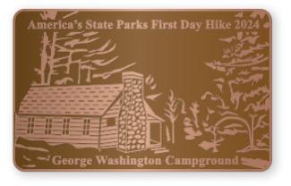 Pin design for the First Day Hike at George Washington State Campground