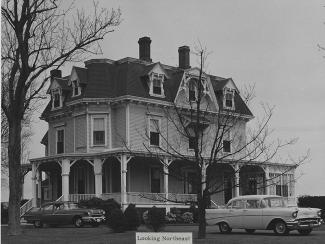 Historic photo of the Eisenhower House at Fort Adams State Park