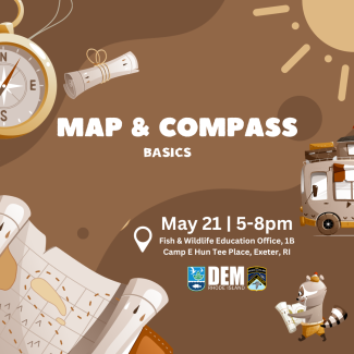 Map and compass basics graphic
