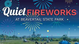 Quiet Fireworks at Beavertail State Park