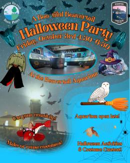 Graphic showing Halloween Party images