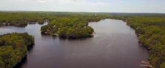 Aerial view of Echo Lake