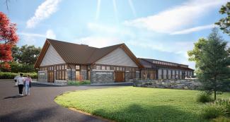 Rendering of the new Colt State Park visitor center and operations facility